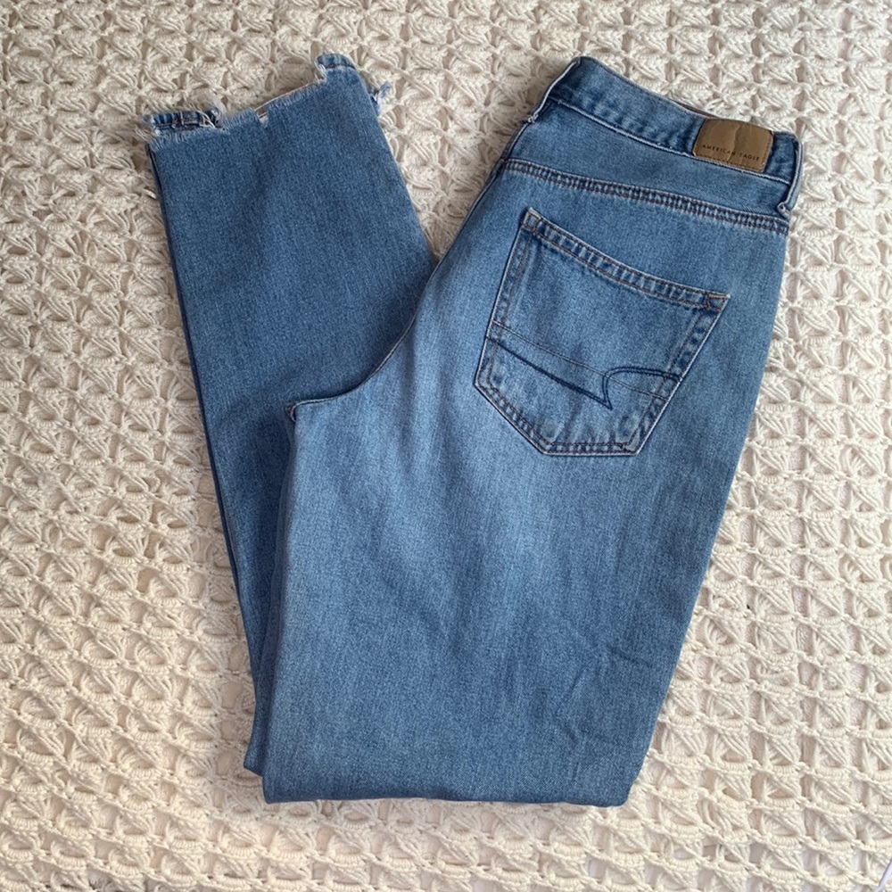 American Eagle Outfitters Distressed Mom Denim Jean